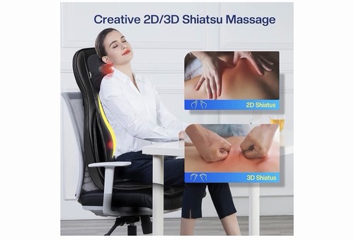 Comfier Shiatsu Massage Seat Cushion w/ Heat, App & Remote - photo 3