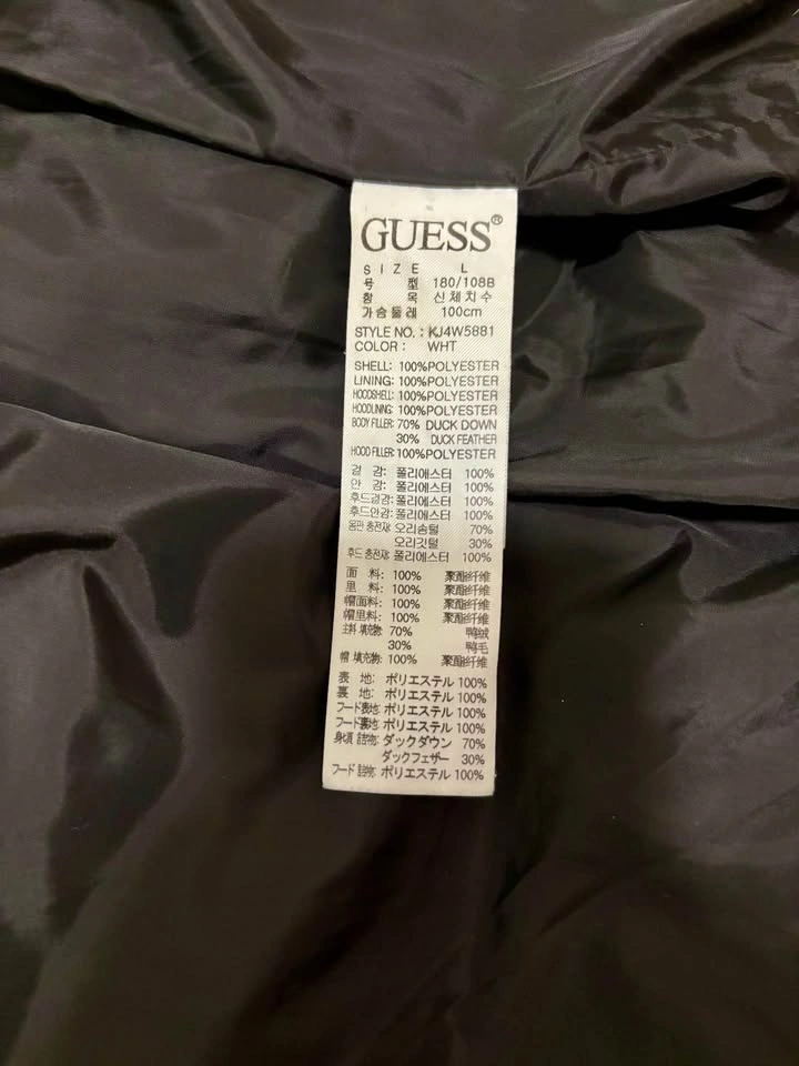 Korea Exclusive Guess White Down Puffer Jacket - photo 5