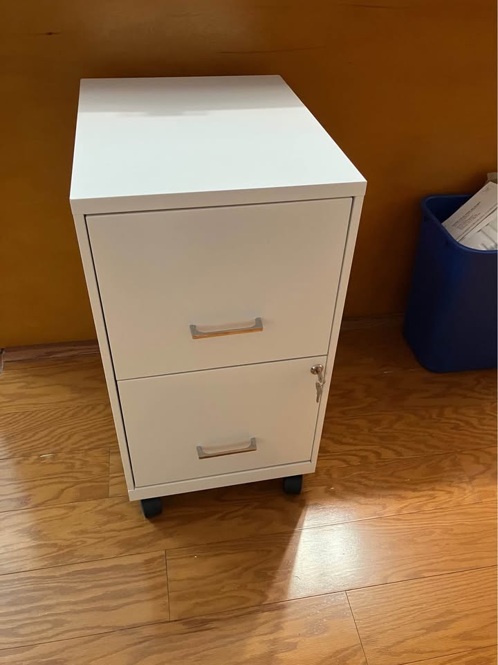 2-drawer mobile vertical file cabinet - photo 2