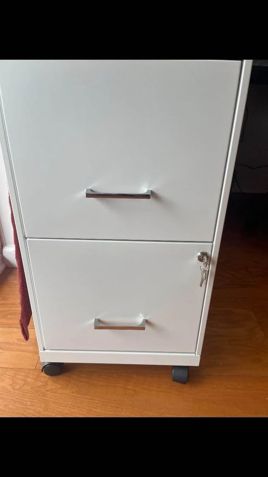 2-drawer mobile vertical file cabinet - photo 3