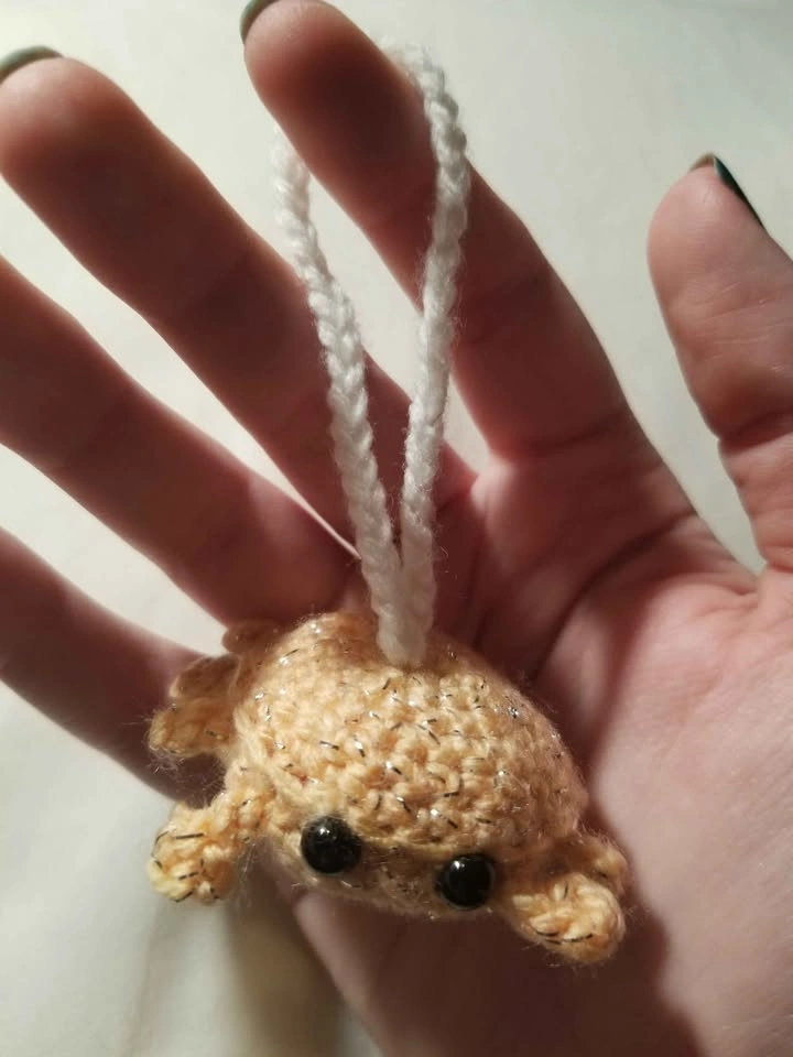 1 Sunset Crab Crochet Keychains - photo 2