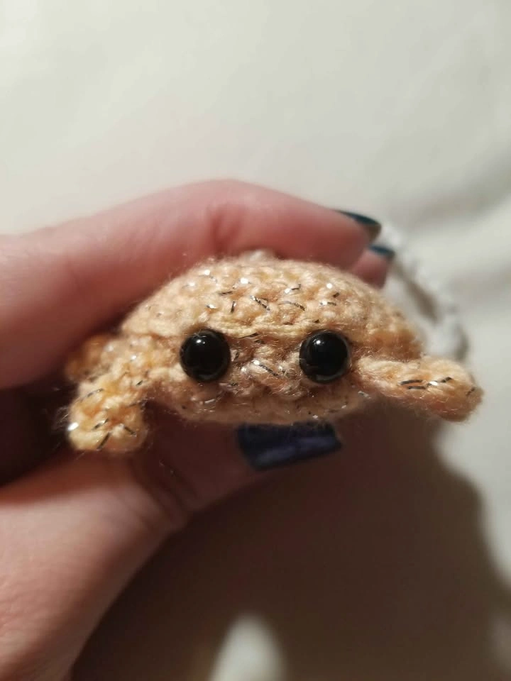 1 Sunset Crab Crochet Keychains - photo 3
