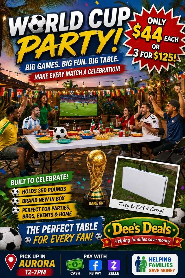 6 foot folding tables BRAND NEW IN BOX ONLY $44 or 3 for $125 - photo 2
