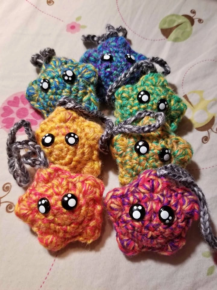 Crochet Star Keychains All for $5