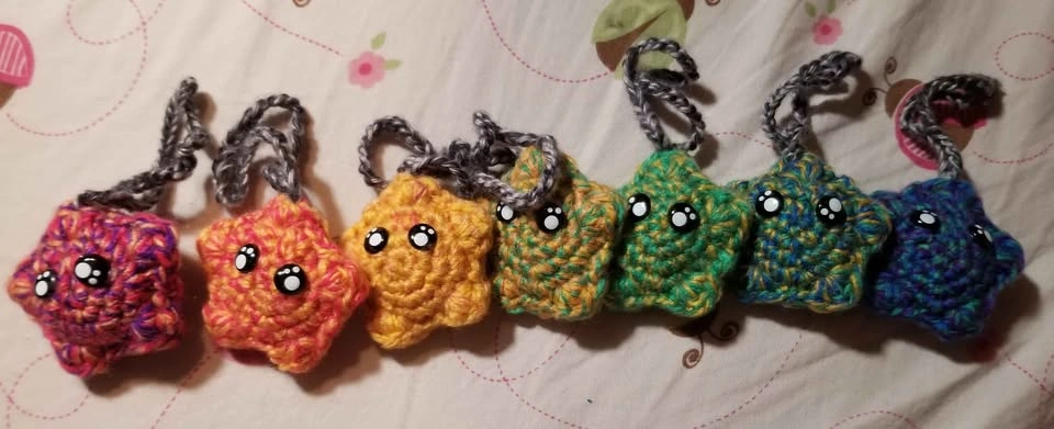 Crochet Star Keychains All for $5 - photo 2