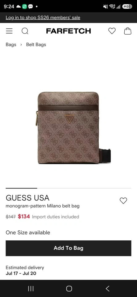Guess Milano monogram crossbody bag - photo 3