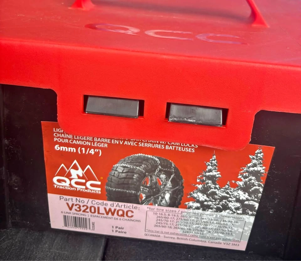 Brand-new Wrangler QCC V320LWQC 6mm Light Truck Tire Chains