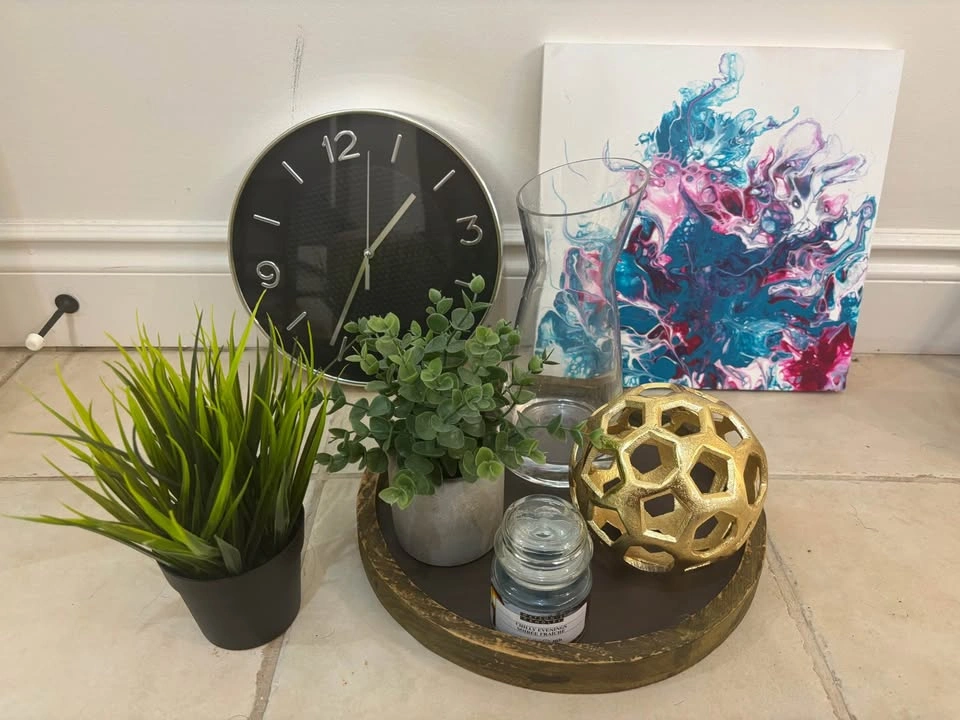 MOVING SALE Home Decor Bundle - Picture Frames, Clock, and Accen - photo 2