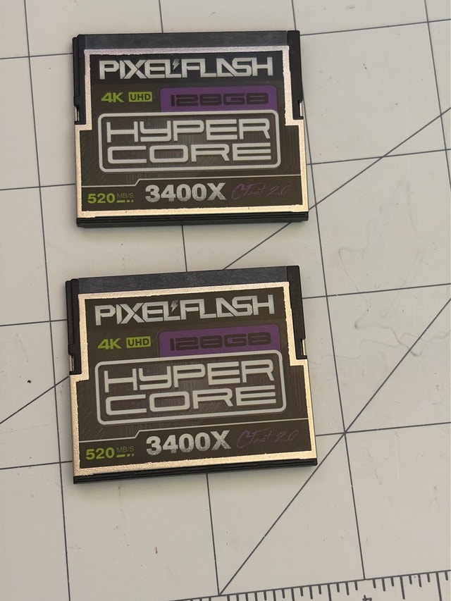 PixelFlash 128GB HyperCore CFast 2.0 Memory Cards (2x)