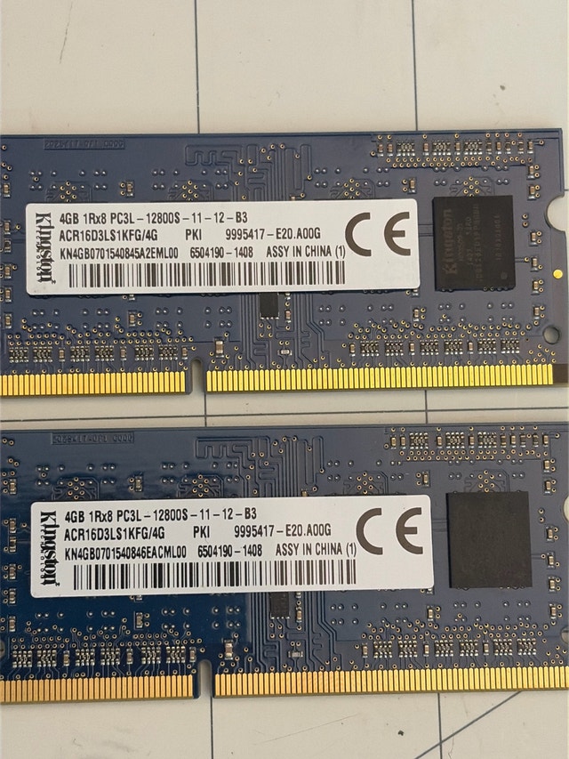 Kingston 8GB DDR3L RAM