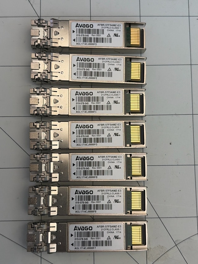 Avago AFBR-57F5AMZ-E3 SFP Transceivers (7x)