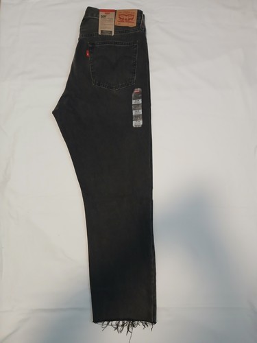 NWT Levi's 501 Original Cropped Jeans Women's 32x28 Black
