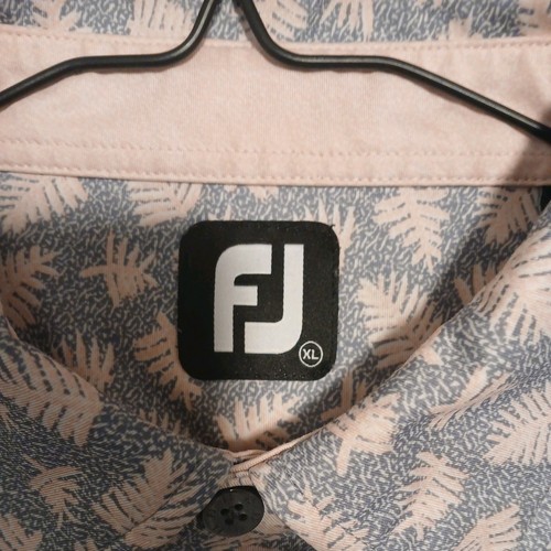 FootJoy XL Performance Golf Polo Shirt Green Fern Leaf Print - photo 5