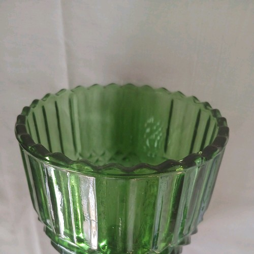 AHC82 Anchor Hocking Wintergreen Chalice 6 1/8" Green Antique - photo 3