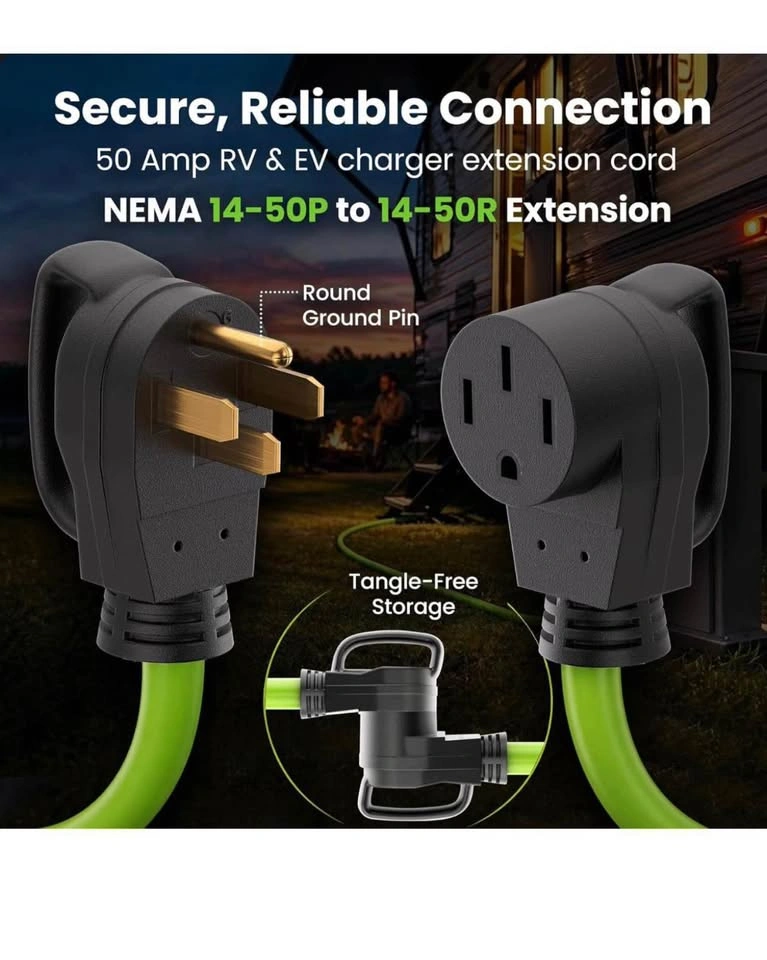 GearIT 50 Amp RV Extension Cord 50 Feet NEMA 14-50 - photo 4
