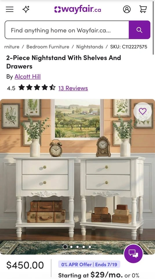 Brand New Nightstand / End Table / Side Table - photo 2
