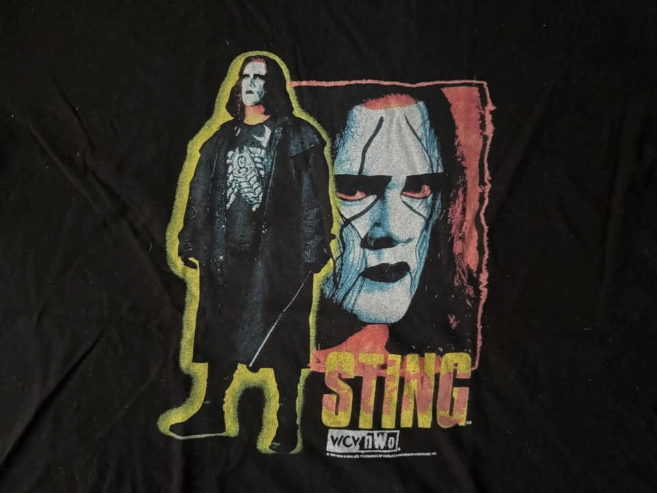 WCW NWO Sting Wrestling T-Shirt Tee 2XL - photo 2