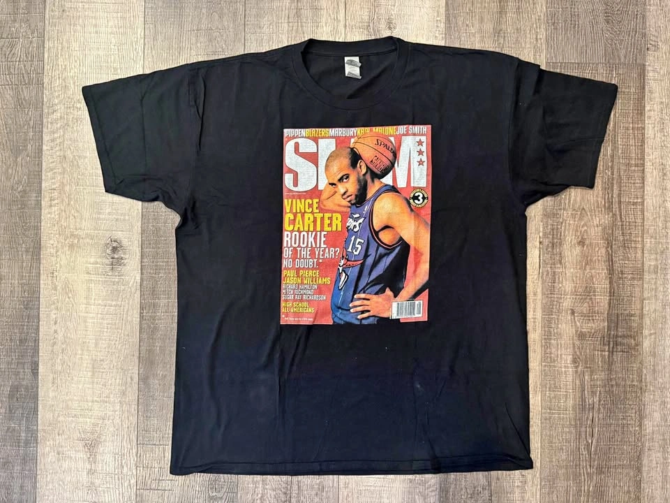Vince Carter Toronto Raptors Slam Magazine Cover T-Shirt 2XL XL