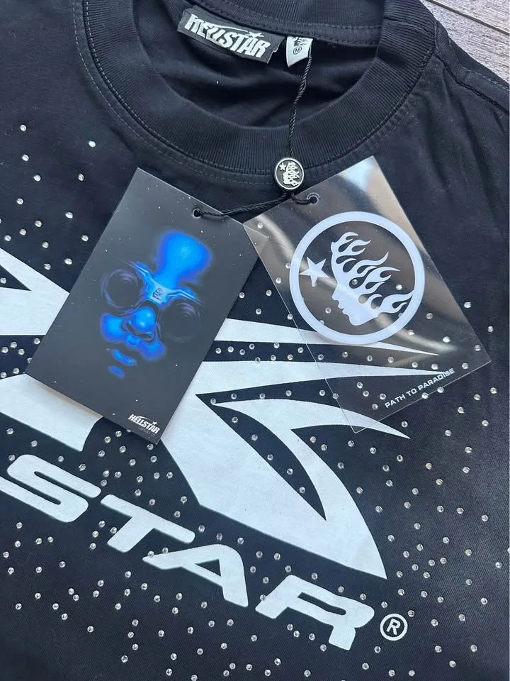 Rhinestone Hellstar T-Shirt - photo 4