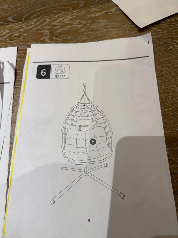 Brand New Hanging Egg Chair Stand/Base Only – Heavy Duty Black S - photo 4