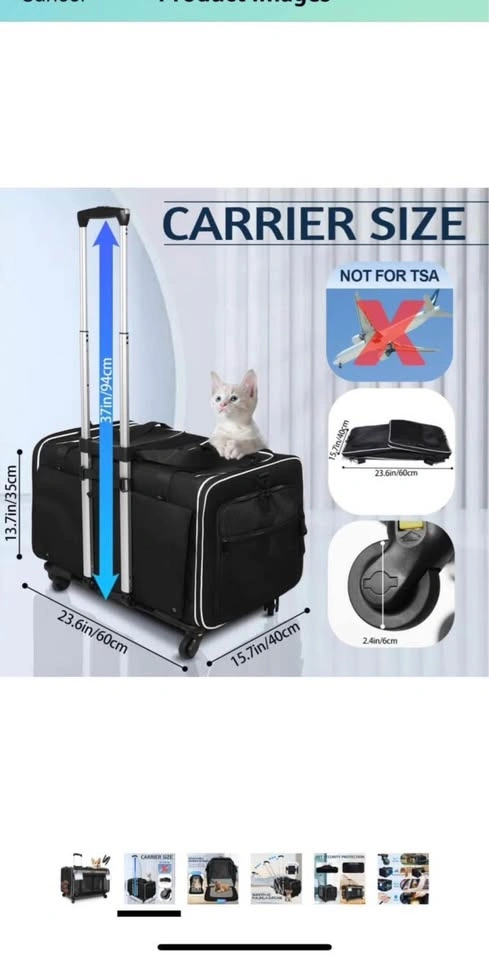 Rolling Pet Carrier double - photo 5
