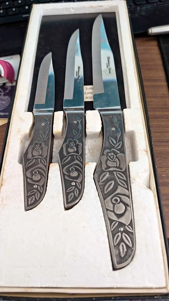 1960's Japanese kitchen knife set