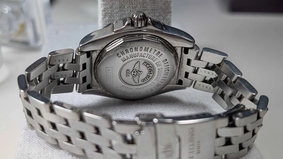 Breitling 71356 lady cockpit MOP diamond bezel - photo 3