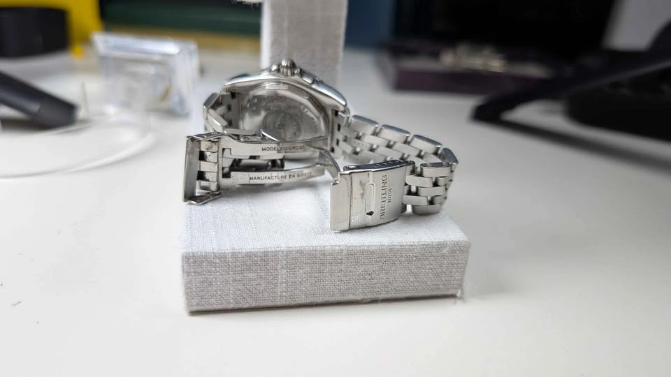 Breitling 71356 lady cockpit MOP diamond bezel - photo 4