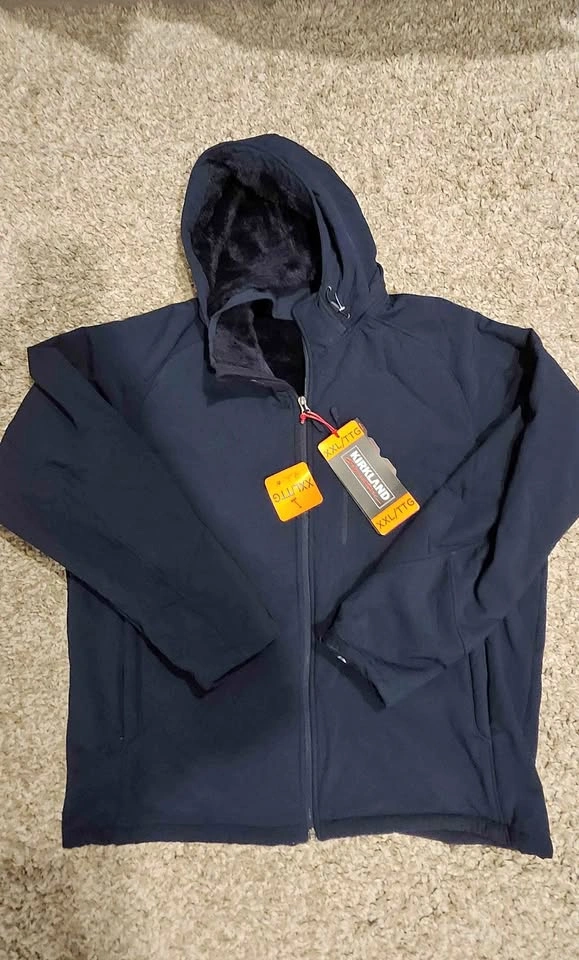 Brand new fluffy Blue jacket