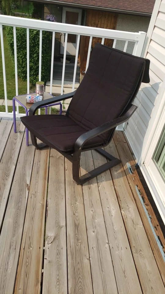 Beautiful Comfy Inside/Outside Black Cushioned Chair - photo 3
