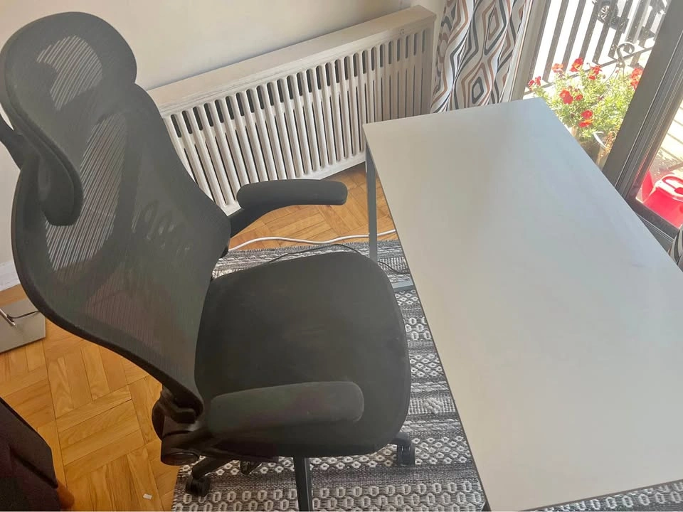 Office desk and chair