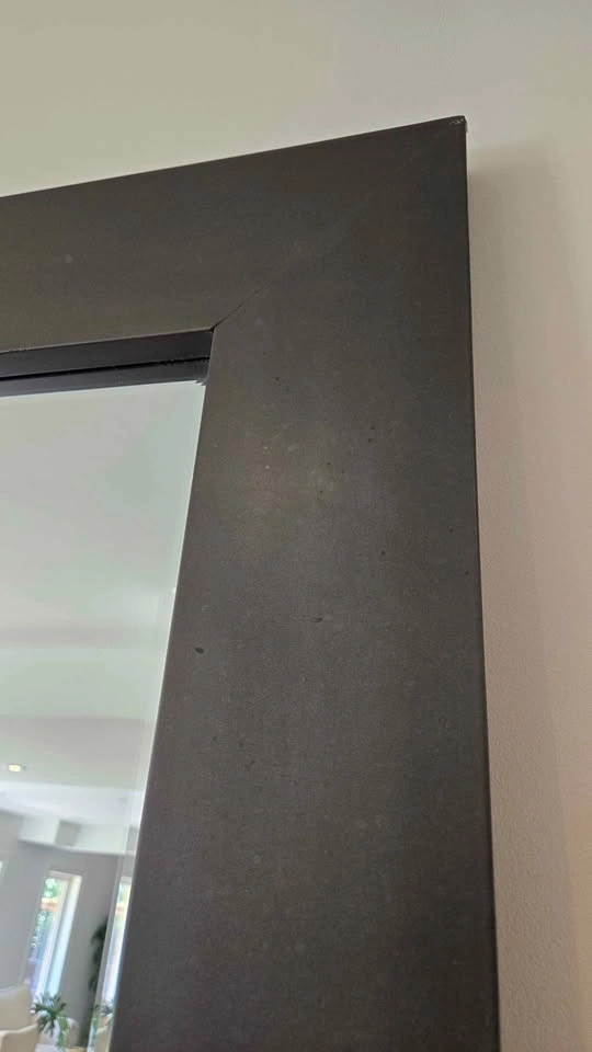 Large Dark Wood Floor Mirror - photo 3