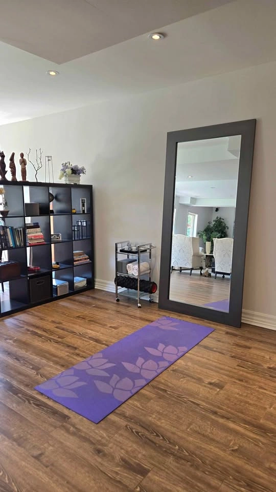 Large Dark Wood Floor Mirror