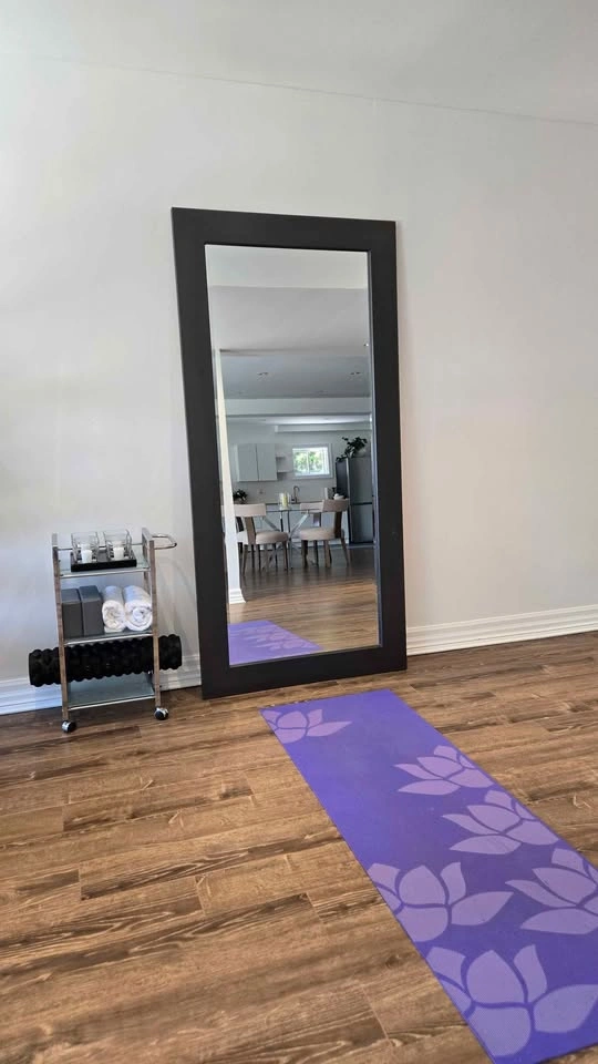 Large Dark Wood Floor Mirror - photo 4