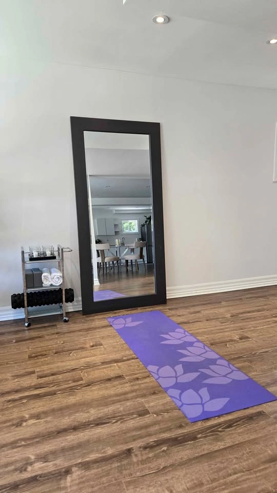 Large Dark Wood Floor Mirror - photo 5