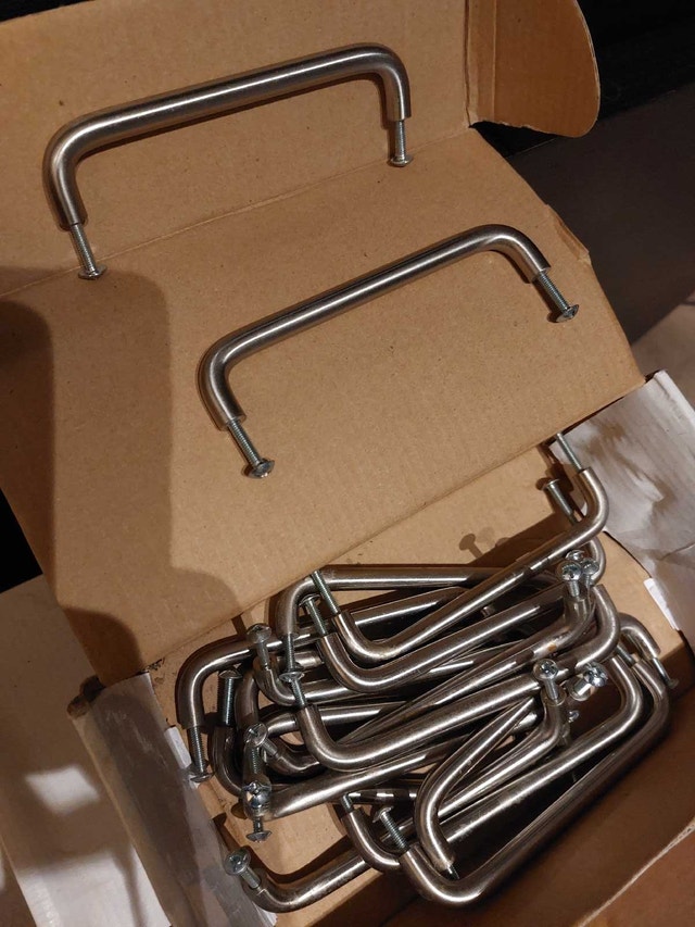 stainless cabinet handles door pulls - photo 2