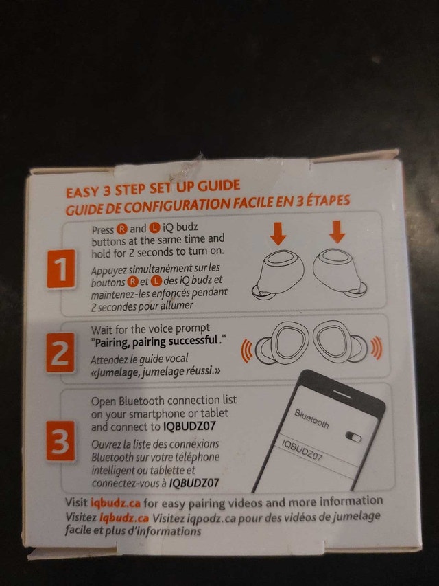 Wireless Earbuds iQ Budz 07. NEW in box - photo 3