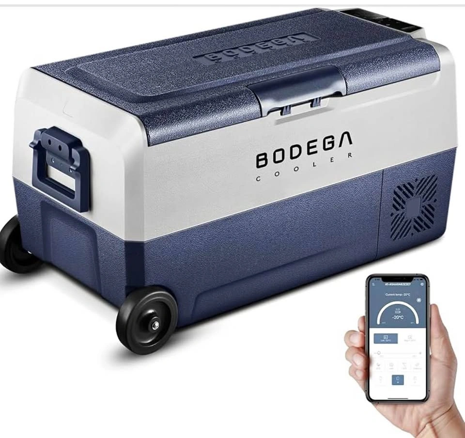 BODEGACOOLER 12 Volt Car Refrigerator, 38 Quart