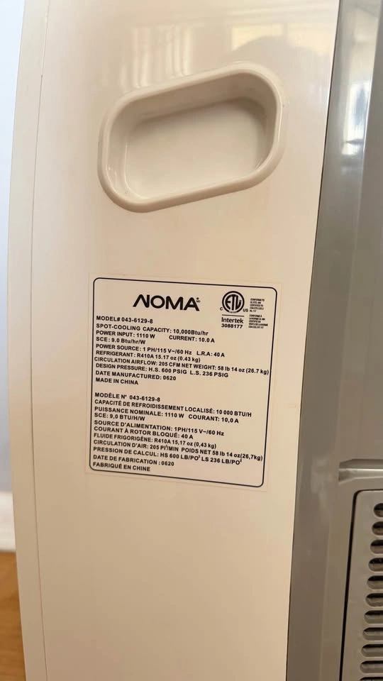 NOMA 10,000 BTU Portable Air Conditioner – Excellent Condition - photo 5