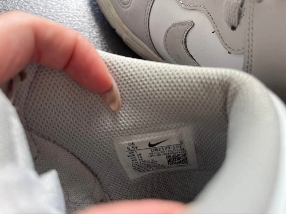 Nike Dunk High “Vast Grey” 5.5Y - photo 4