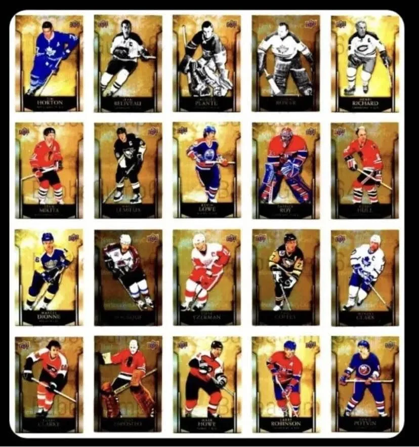 2023 UD TIM HORTONS LEGENDS COMPLETE 100 HOCKEY BASE SET image indicator(2)