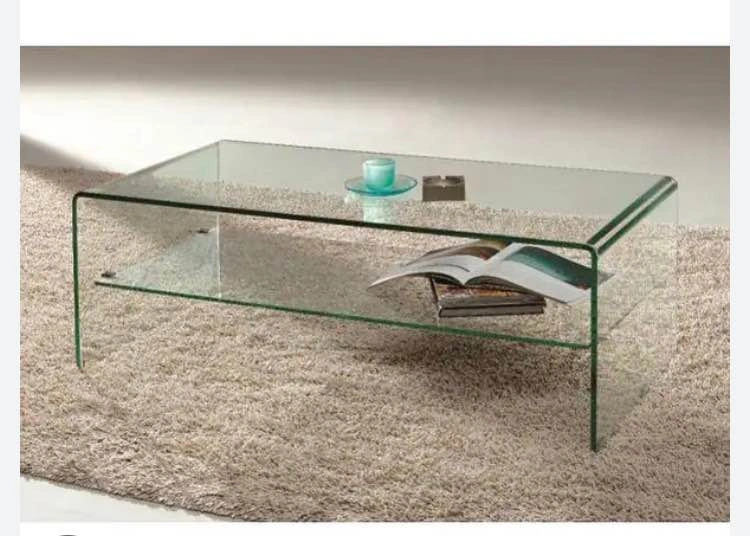 Modern Waterfall Glass Coffee Table - photo 3