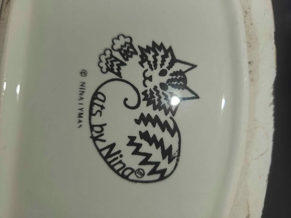 Vintage Ceramic Lot - Cats by Nina Lyman Jar & Snail Planter - photo 3