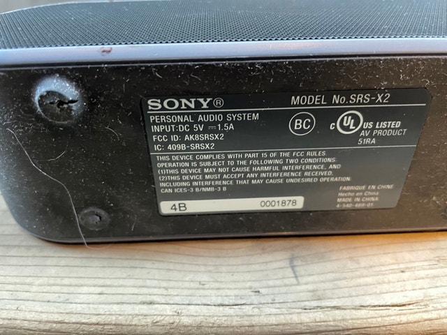 Sony SRS-X2 Bluetooth Speaker - photo 3