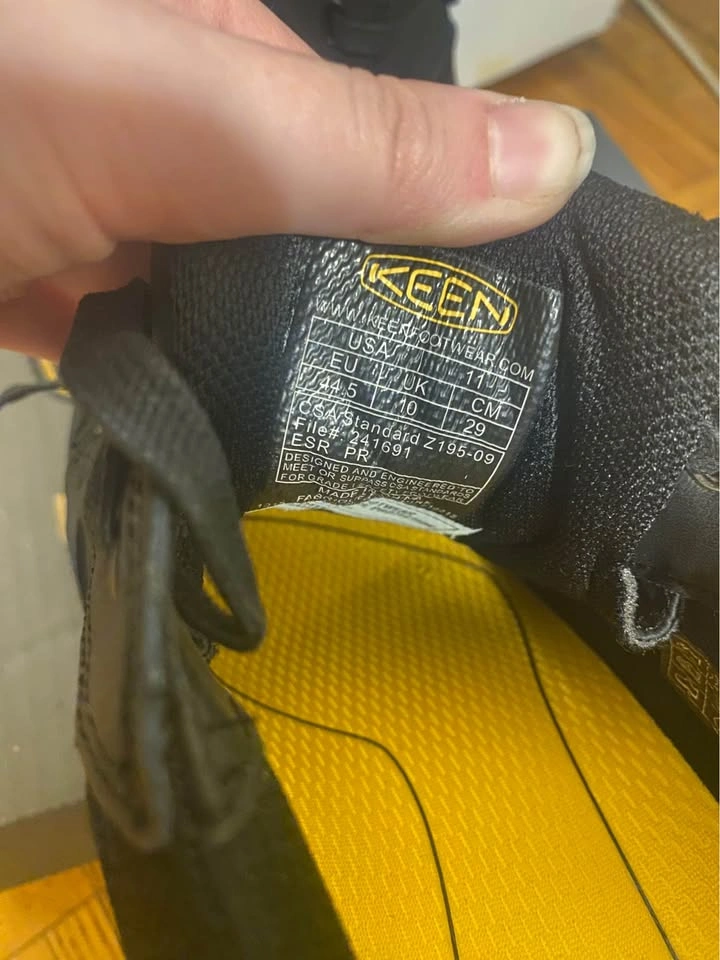 Keen CSA Destin Low Steel Toe Work Shoes Men's 11 Black - photo 5