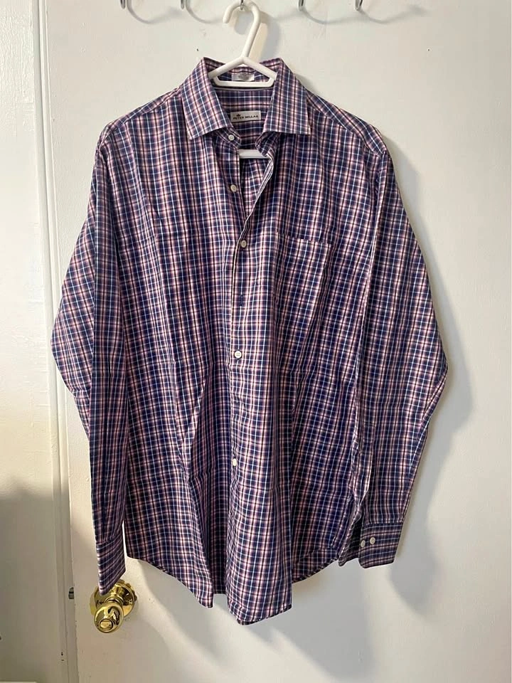 Mens Button Down Shirt Large