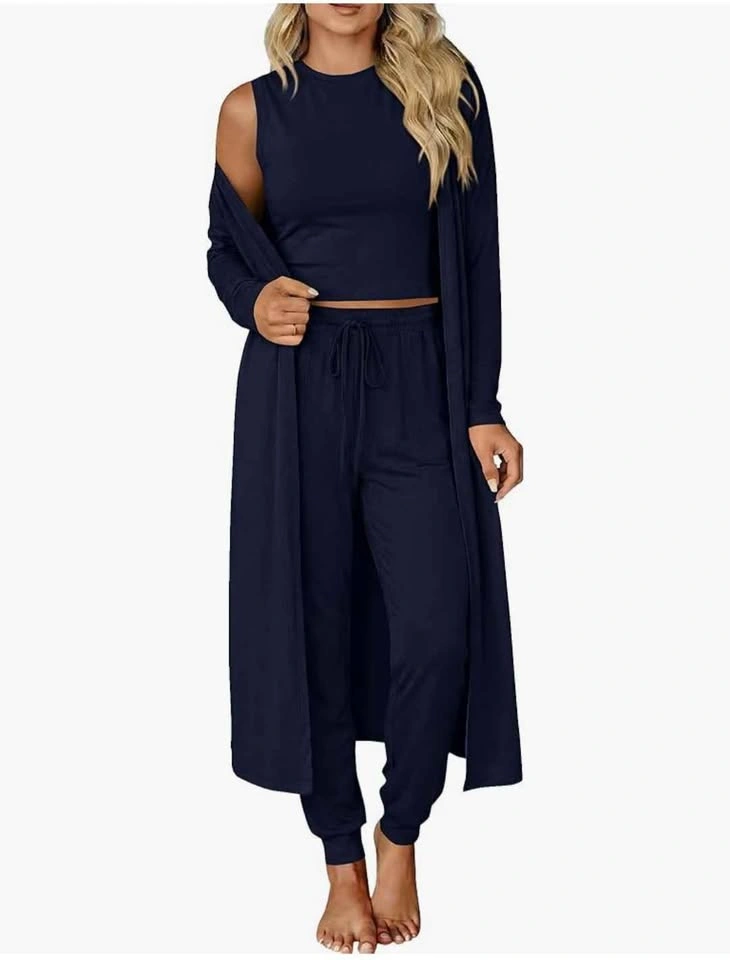 Long Full Selves Cardigan Navy Blue - photo 3