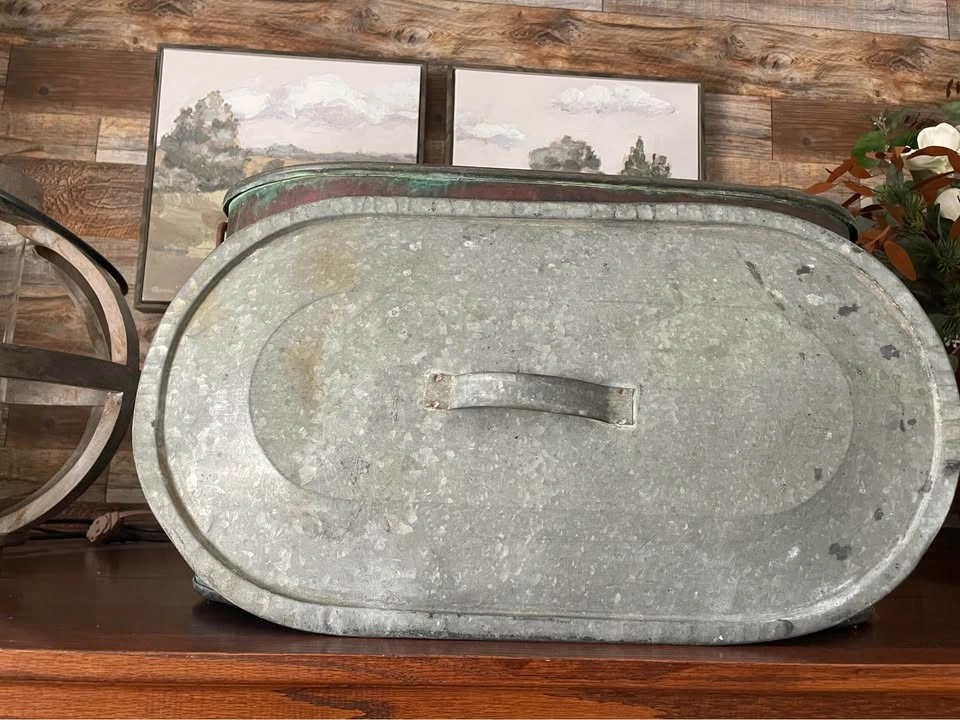 Antique copper boiler - photo 3