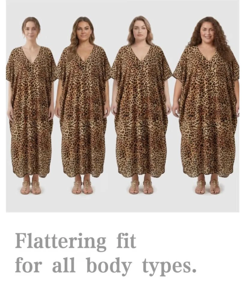 KAFTAN MOO MOO BEACHWEAR SWIMWEAR - ONE SIZE - photo 4
