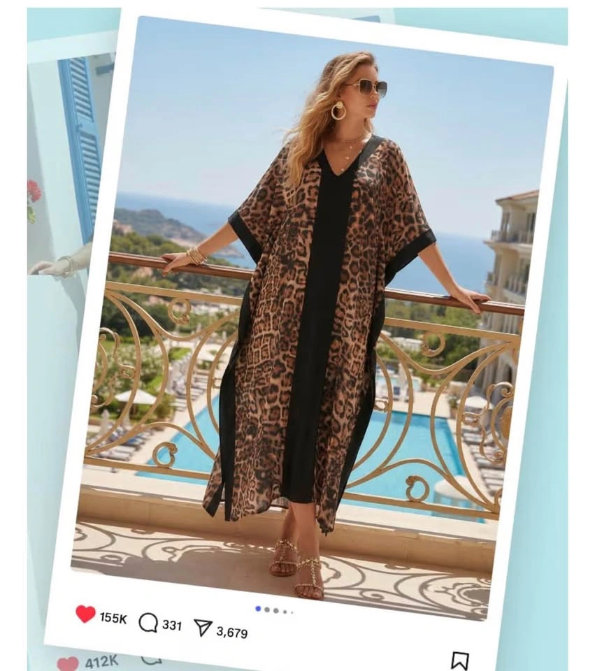 KAFTAN MOO MOO BEACHWEAR SWIMWEAR - ONE SIZE - photo 5